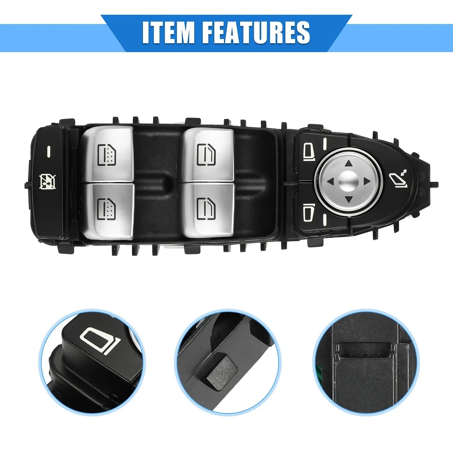 3 Pins Window Control Switch for MERCEDES S500 (2013-2017)