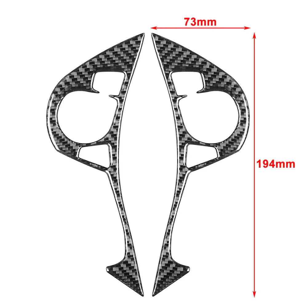 Steering Wheel Button Cover for Honda Accord (2013-2017) Carbon Fiber Black