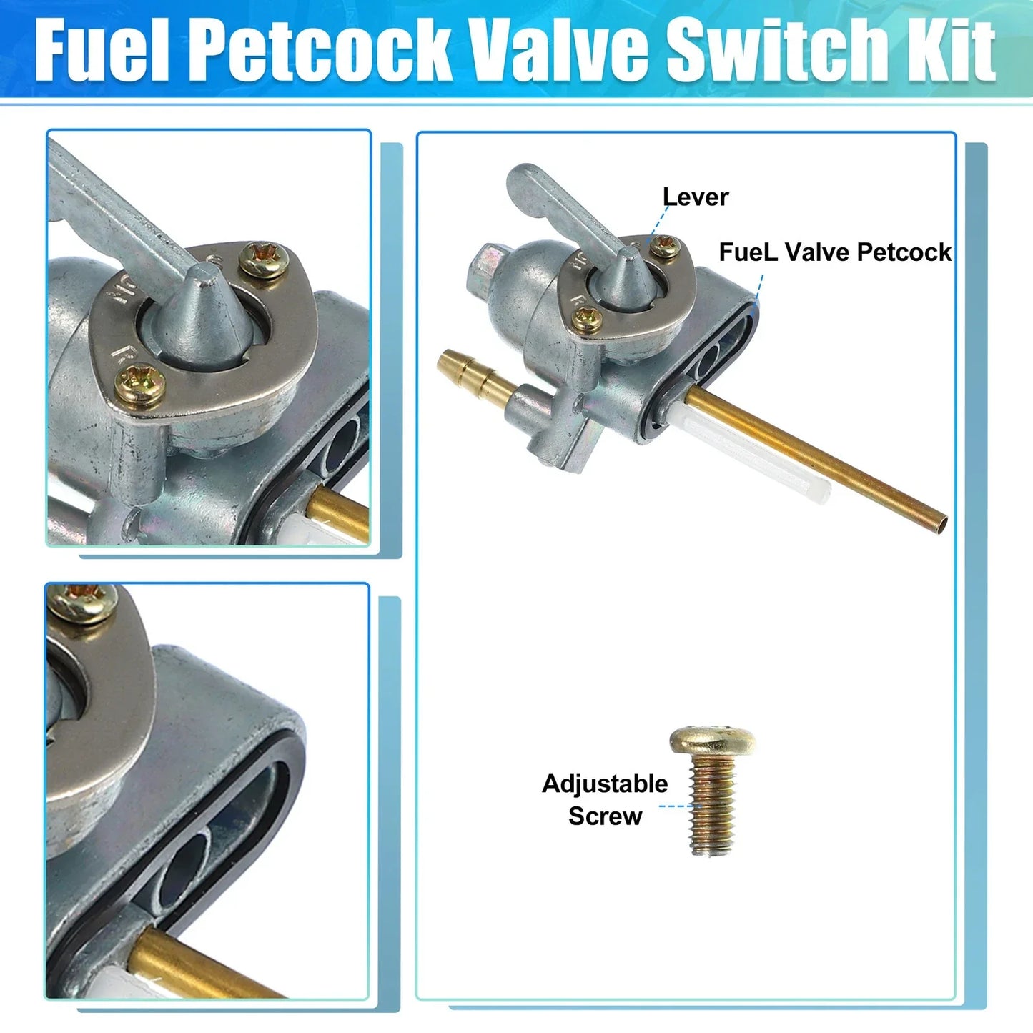 ATV Fuel Gas Tank Petcock Valve for Honda S90 (1965)