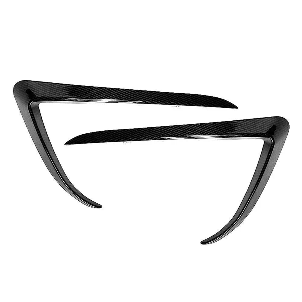 Carbon Fiber Front Fog Light Eyebrow Cover Trim for Tesla Model X (15-20)