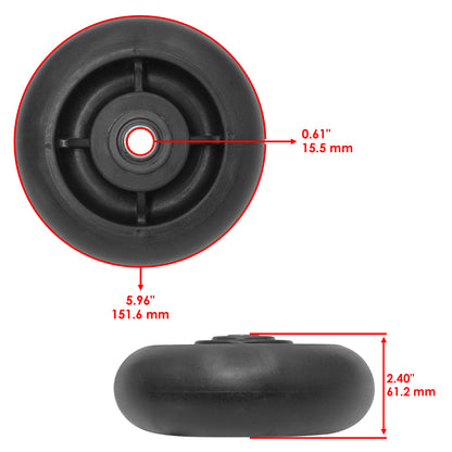 Deck Gauge Wheels Front and Rear Heavy Duty for John Deere (2000–2015)