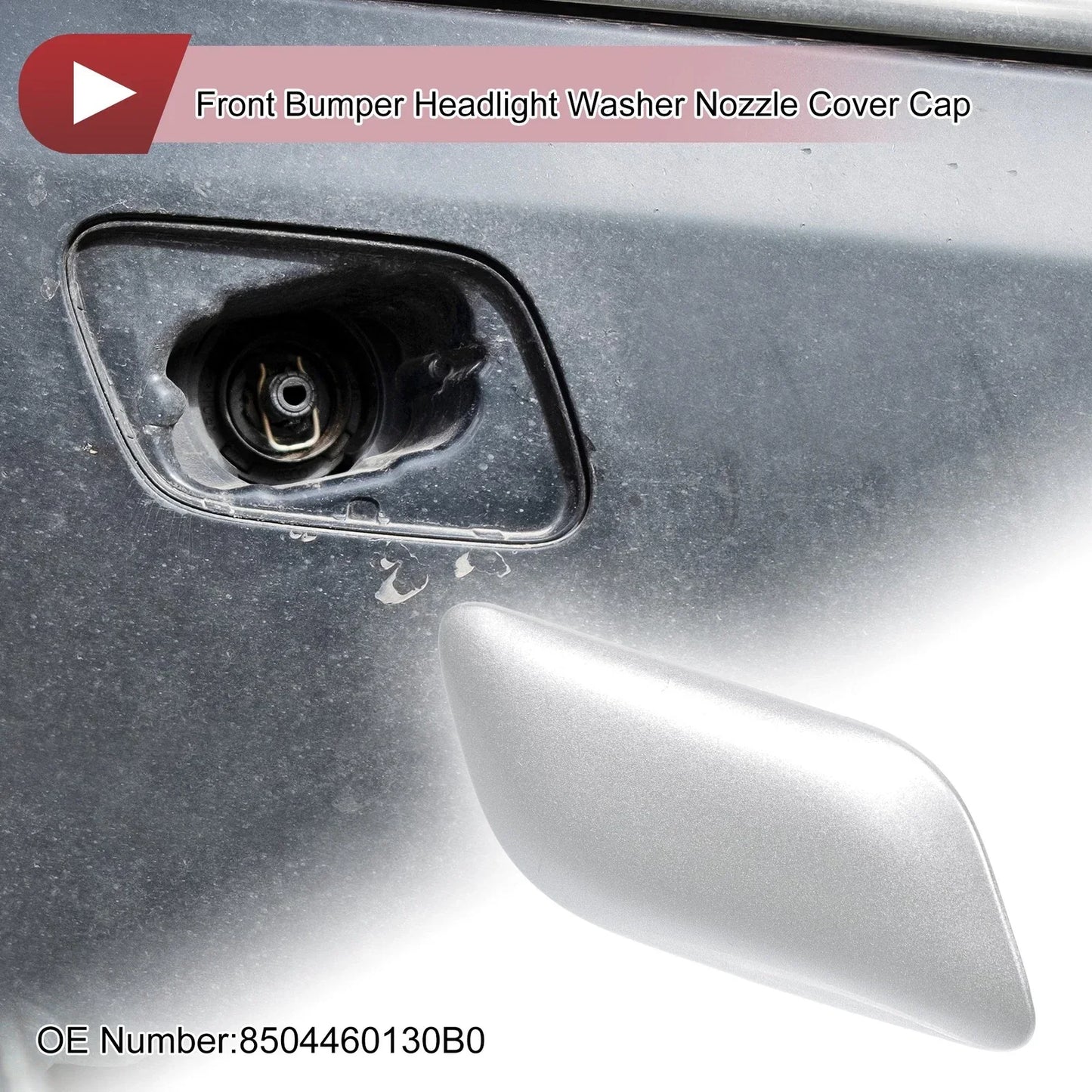 Front Right Washer Nozzle Cover for Lexus LX570 (2008-2011) - Silver Tone 1 x
