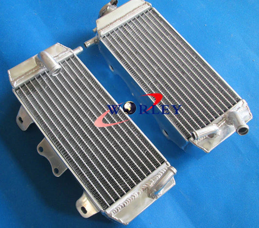 Aluminum Radiator & Red Silicone Hose for Yamaha YZF250 YZ250F (2007-2009)