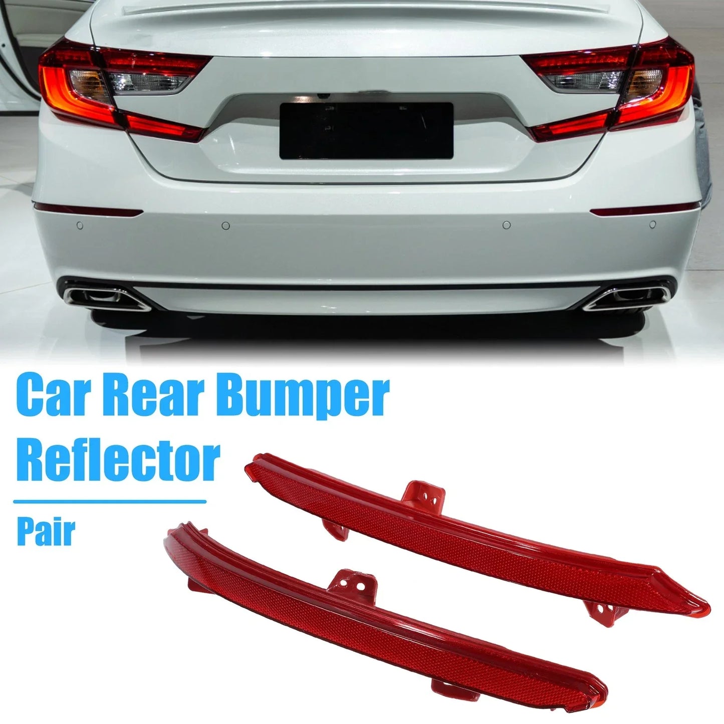 2 x Car Rear Bumper Reflectors for Honda Accord (2018-2019)