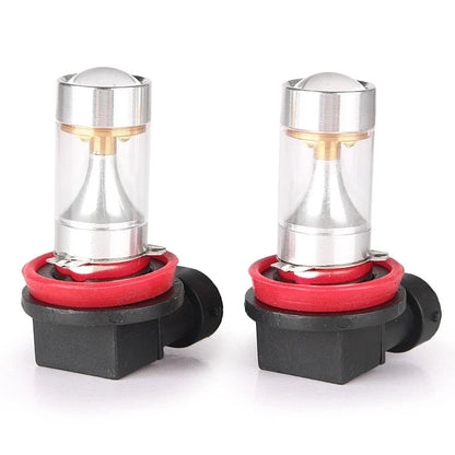 30W H11 LED White Fog Light Bulbs for Car (2 pcs)