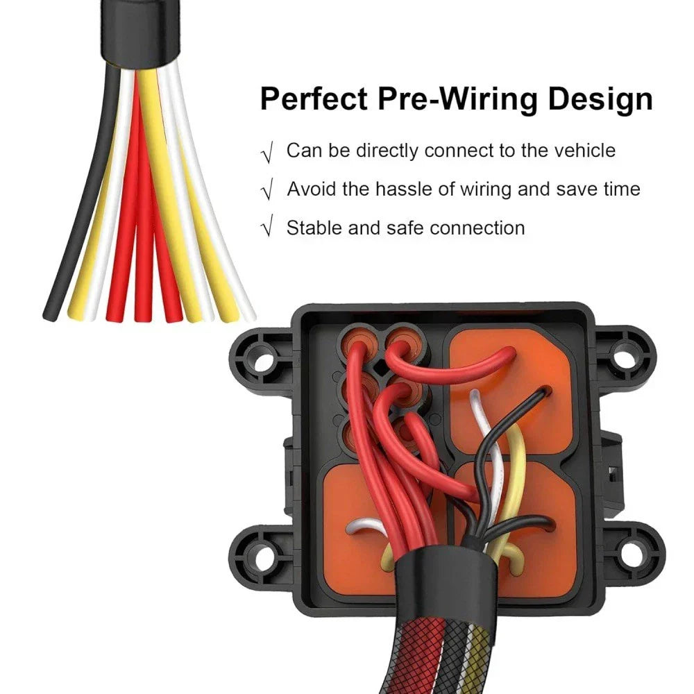 12V 3 Way Waterproof Fuse Relay Box & Blade Fuses for Cars, Marine, Boat