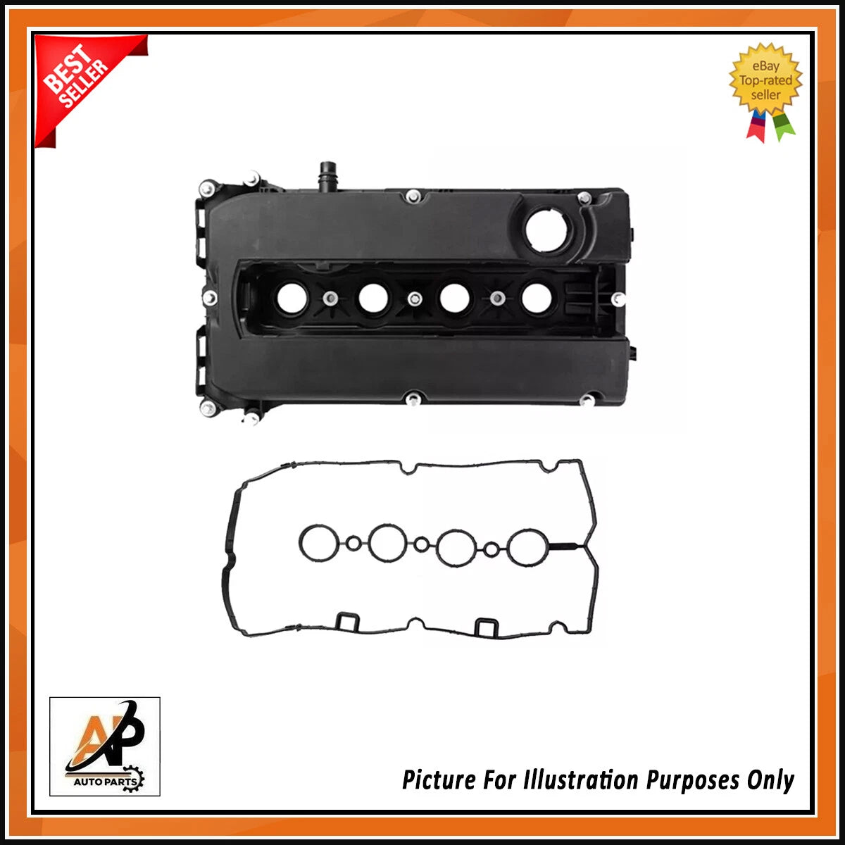 Cam Rocker Valve Cover Replacement with Gasket for Vauxhall A16XER A18XER (2014–2021)