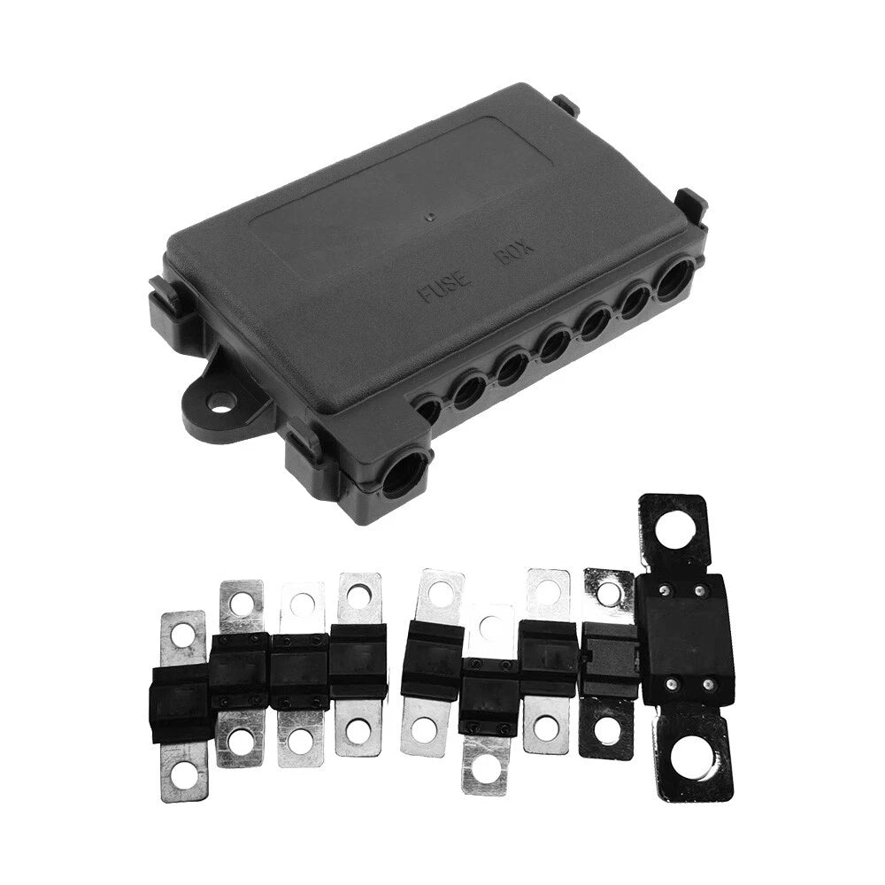 7 Way Multi Fuse Block Box Holder + 9 x 12-32V Fuses for Car Auto