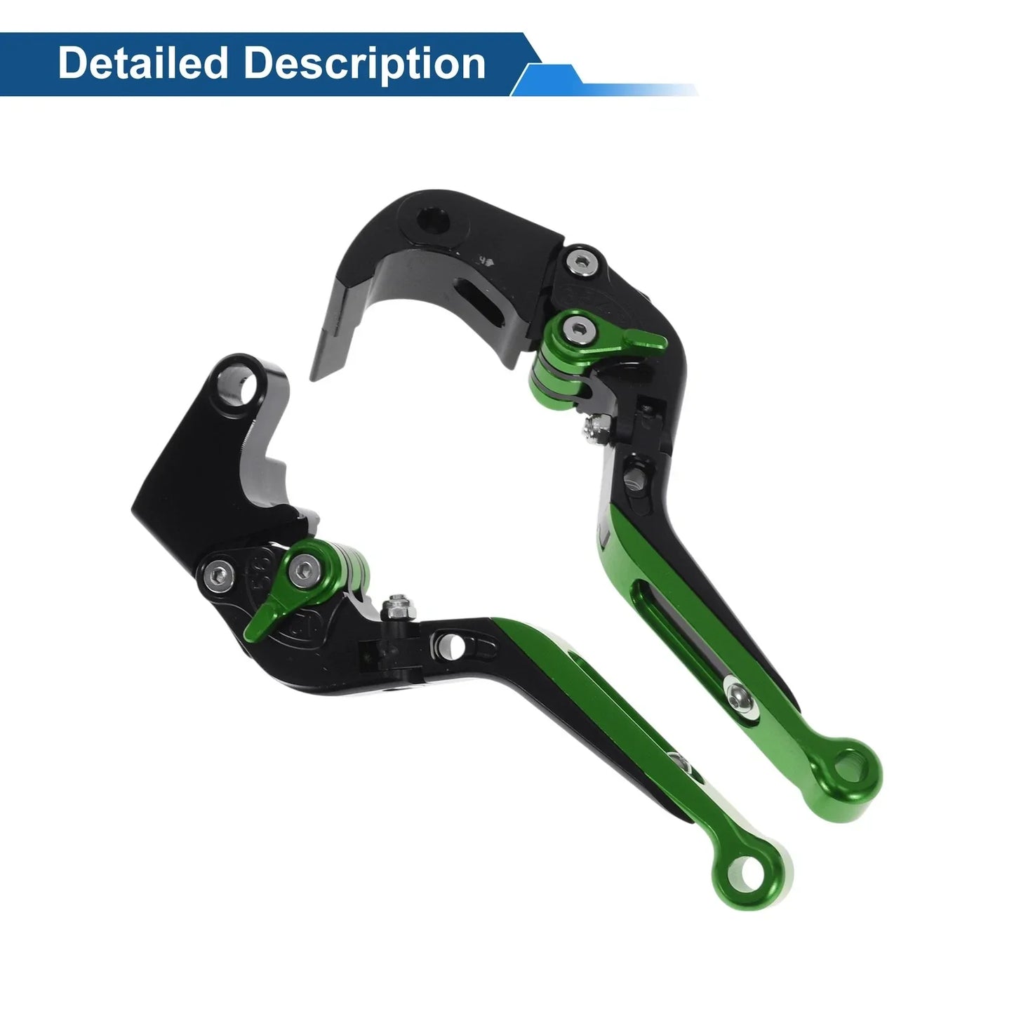 Adjustable Brake Clutch Levers for Honda CBR600RR 2007-2016 Black Green
