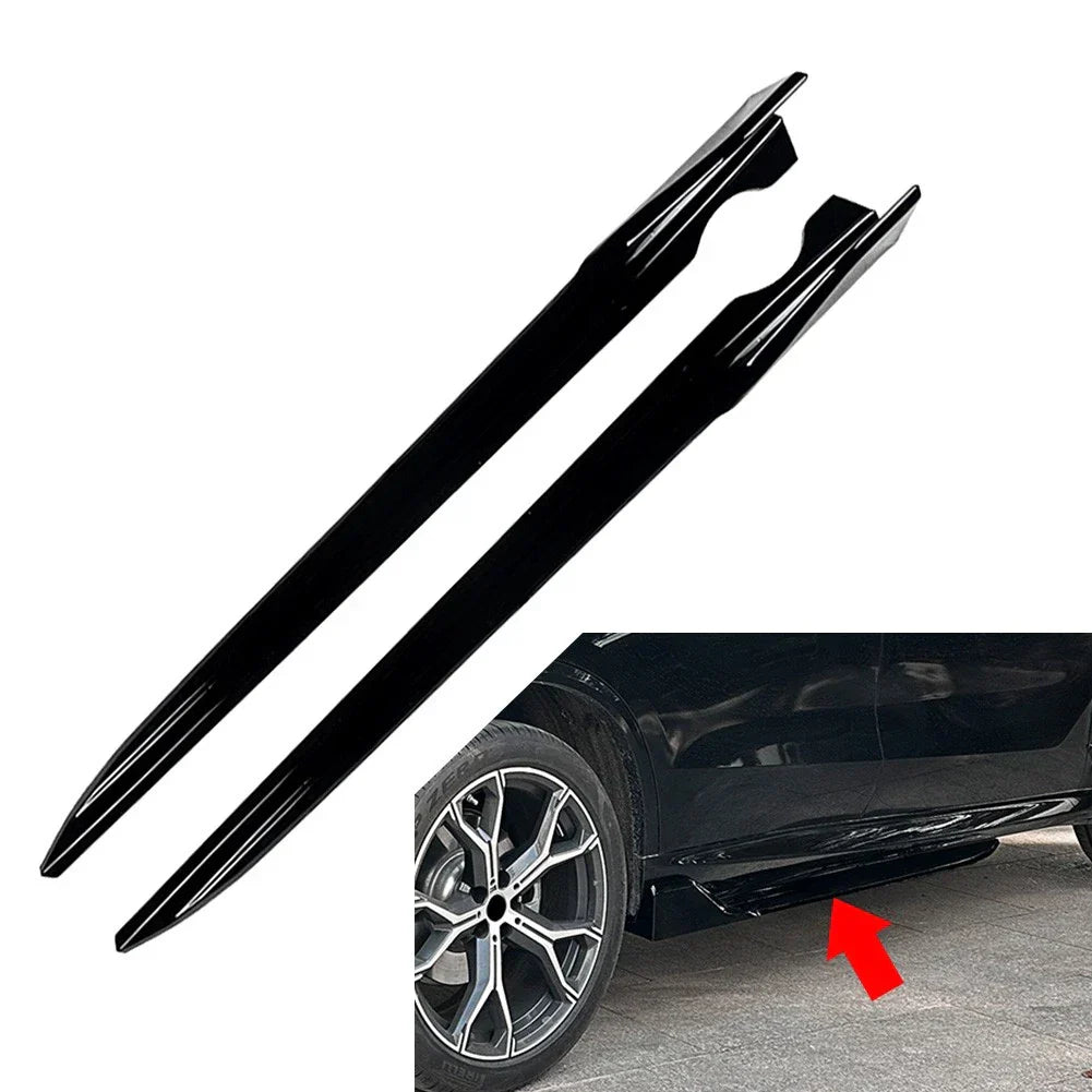 Skirt Extensions  Left Right for BMW G05 X5 LCI M Sport (2019-2025) Glossy Black