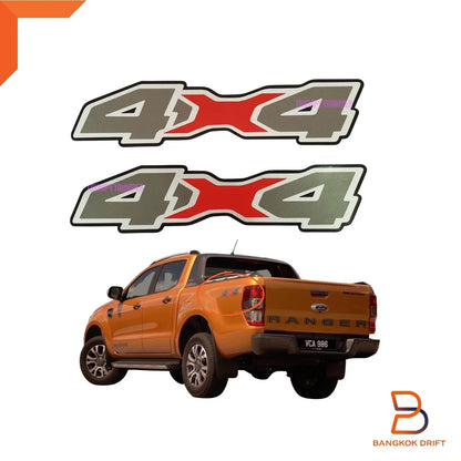 4x4 Side Cabin Rear Body Decal Sticker for Ford Ranger PX3 Wildtrak (2018-2021)