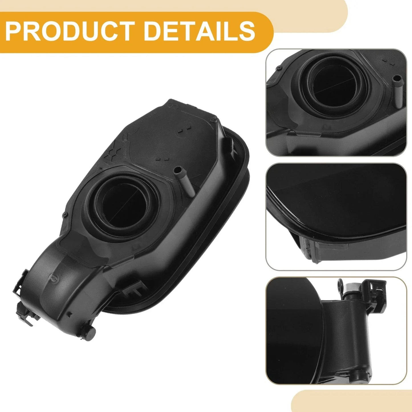 Fuel Tank Door Cap for Mercedes-Benz W205 (2015-2021) Bolt Type Black