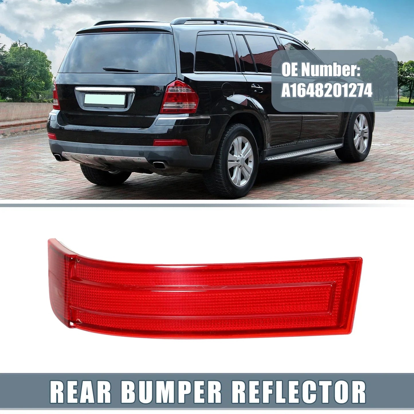 Rear Right Bumper Reflector for Mercedes-Benz GL320 (2007-2009)