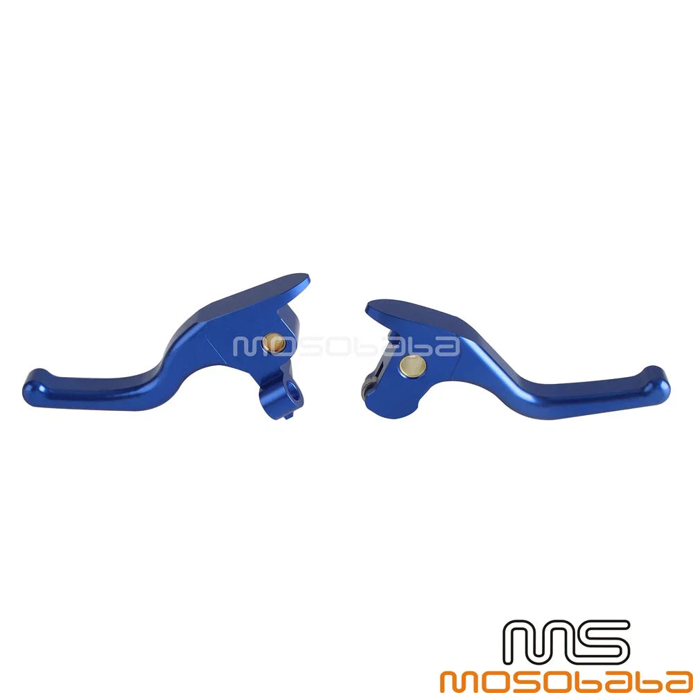 Blue Adjustable Hand Brake Clutch Lever for Harley Touring Street Glide FLHX