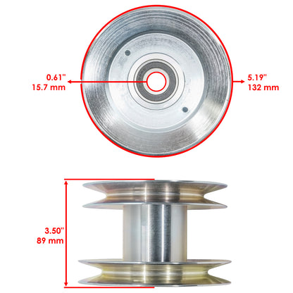 Deck Drive Pulley Replacement for John Deere 120 140 300 312 (2011–2018)