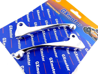 Silver Front & Rear Brake Lever Set Pair for PY50 (All Years)