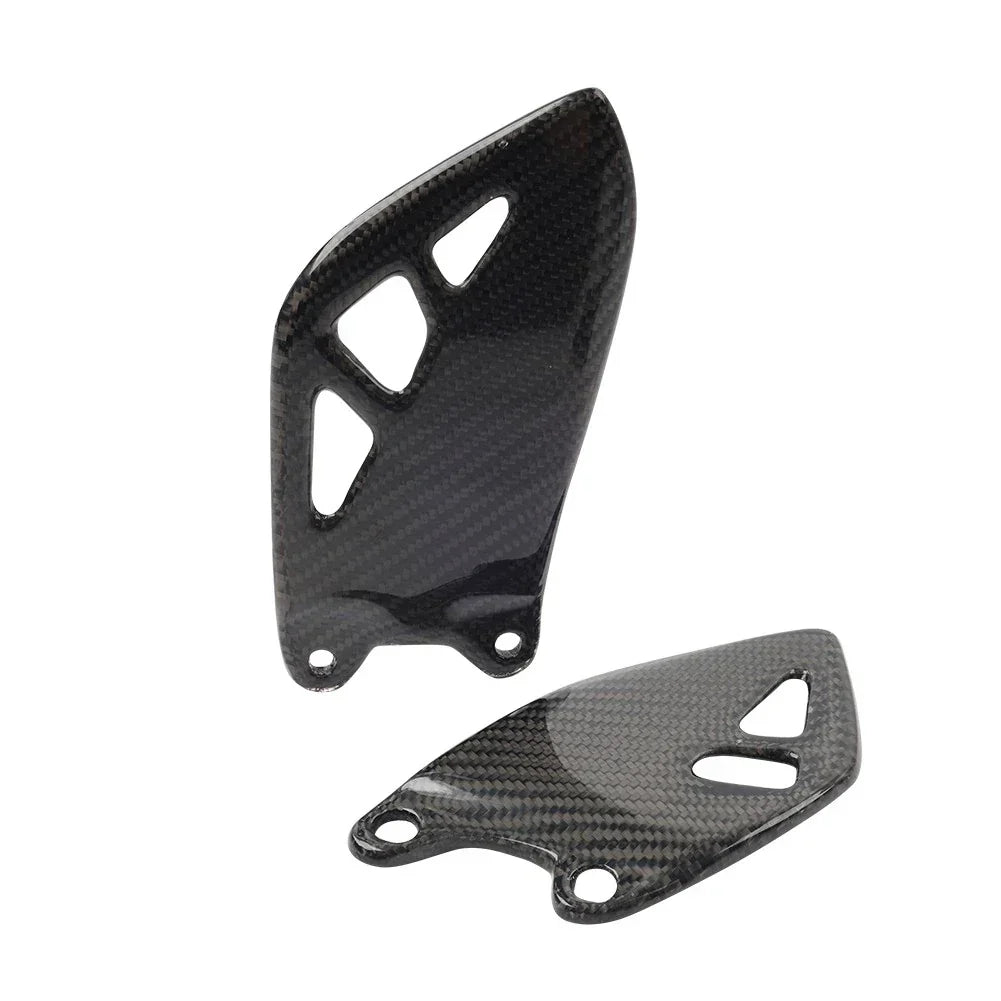 Carbon Fiber Footrest Plate Heel Guard for Kawasaki ZX-10R 2015-2024