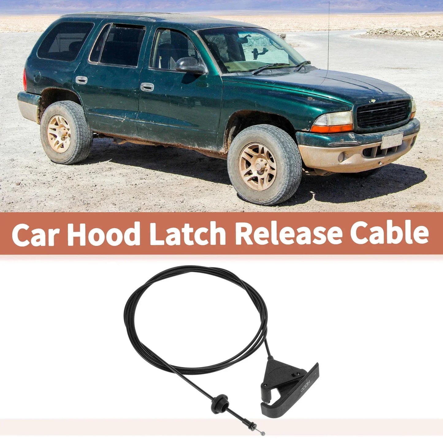 Front Hood Latch Release Cable for Dodge Dakota Durango (1997-2004)