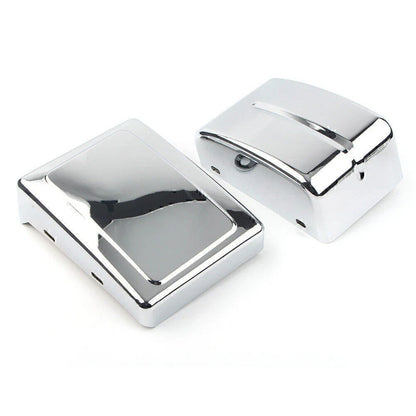 Chrome Battery Side Covers for Harley Dyna Fat Bob Super Glide (2006-2017)