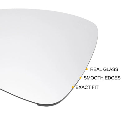 Left Side Heated White Mirror Glass for Porsche Panamera (2009-2015)