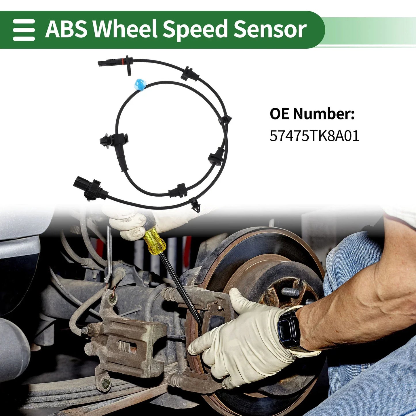 ABS Wheel Speed Sensor for Honda Odyssey (USA Built) 57475TK8A01