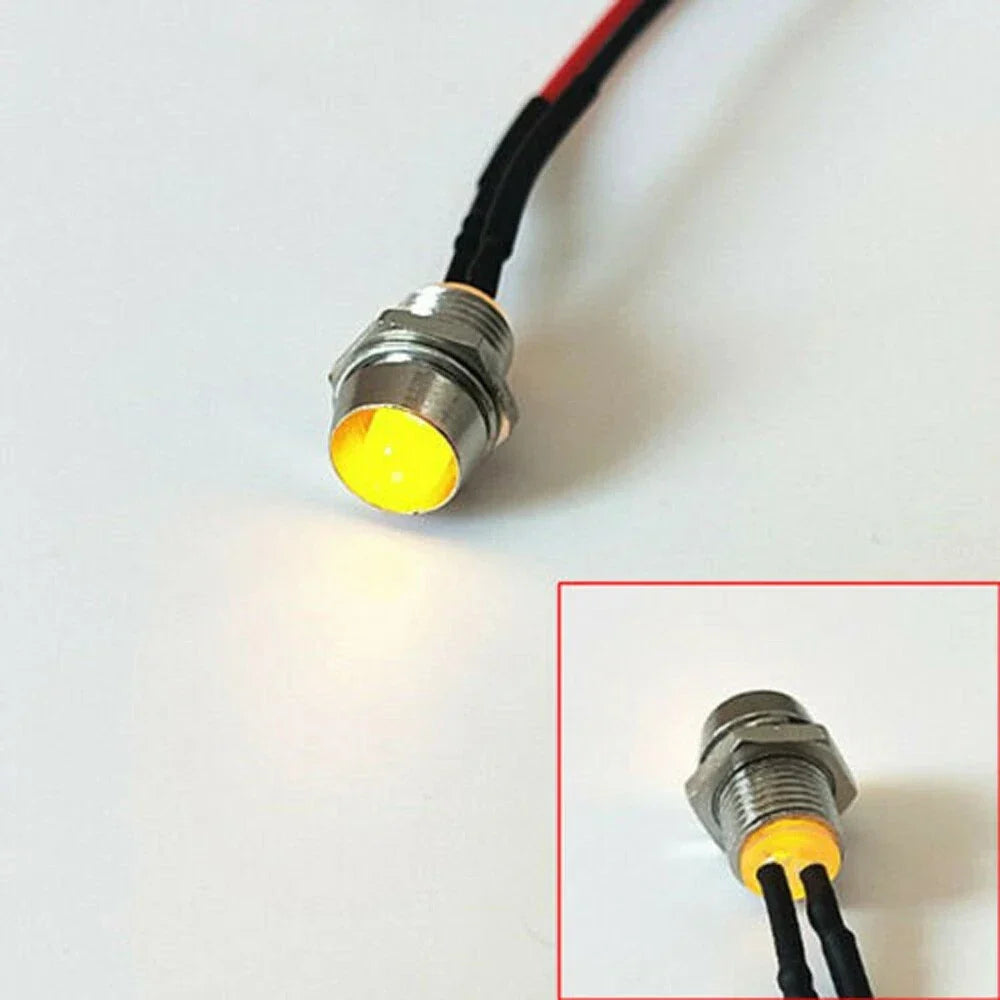 Indicator Light / 8mm 12V / LED Lamp Bulb for Car