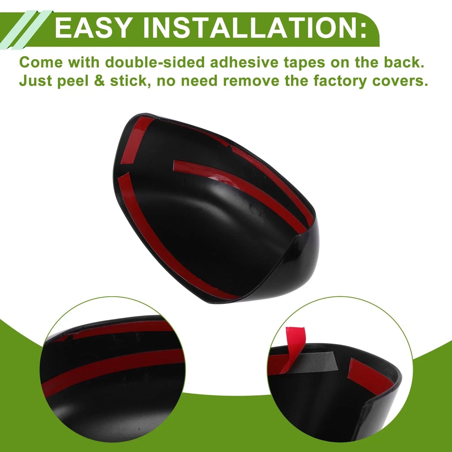 Left Right Side Mirror Cover Caps for CHRYSLER 300/300C (2005-2010)