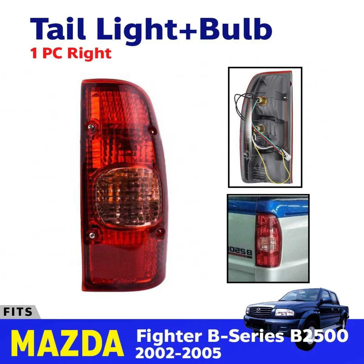 Tail Light Rear Lamp RH Side Fits 2002-05 Mazda B2500 B-Series Fighter Ute Truck
