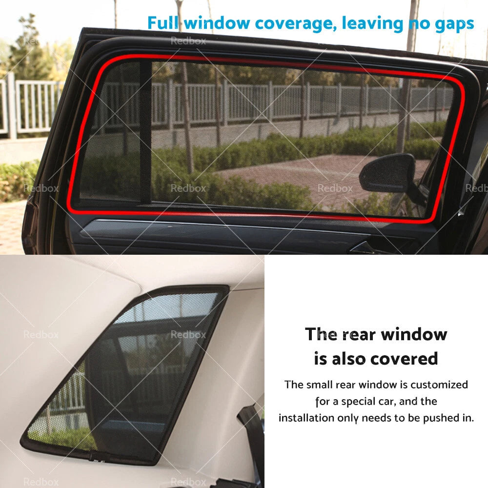 Window Sun Shade for Toyota RAV4 2019-2023 Rear Side Mesh Blind
