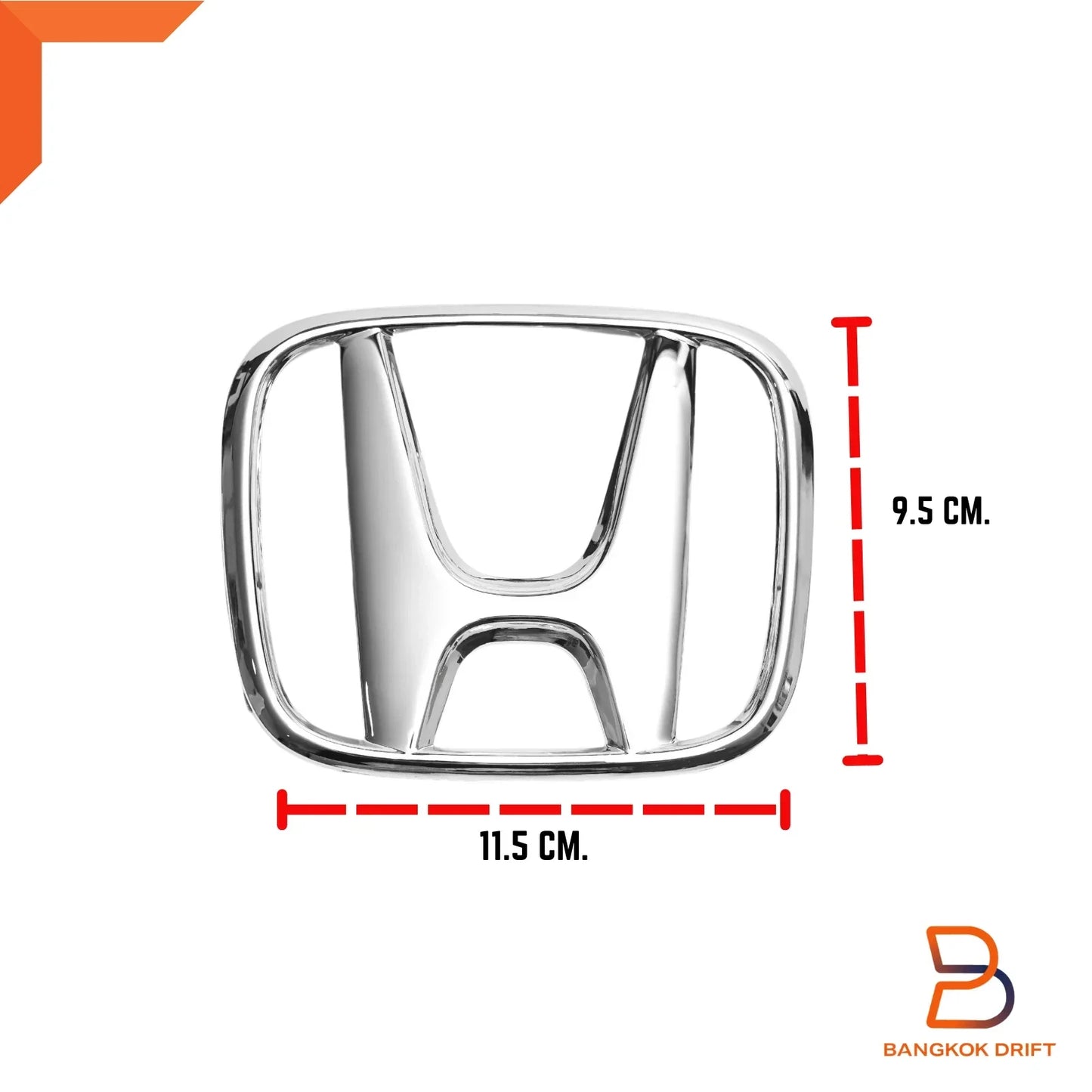 Chrome Front Grille Logo Emblem H for Honda Civic Sedan 2016-2021