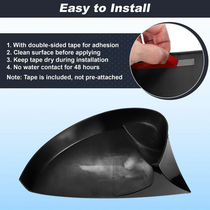 2 x Left & Right Ox Horn Wing Mirror Covers for Honda Civic (2022-2025)