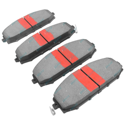2 Front Disc Rotors Slotted + Drilled + 4x4 Brake Pads for Patrol GU Y61 1997~15
