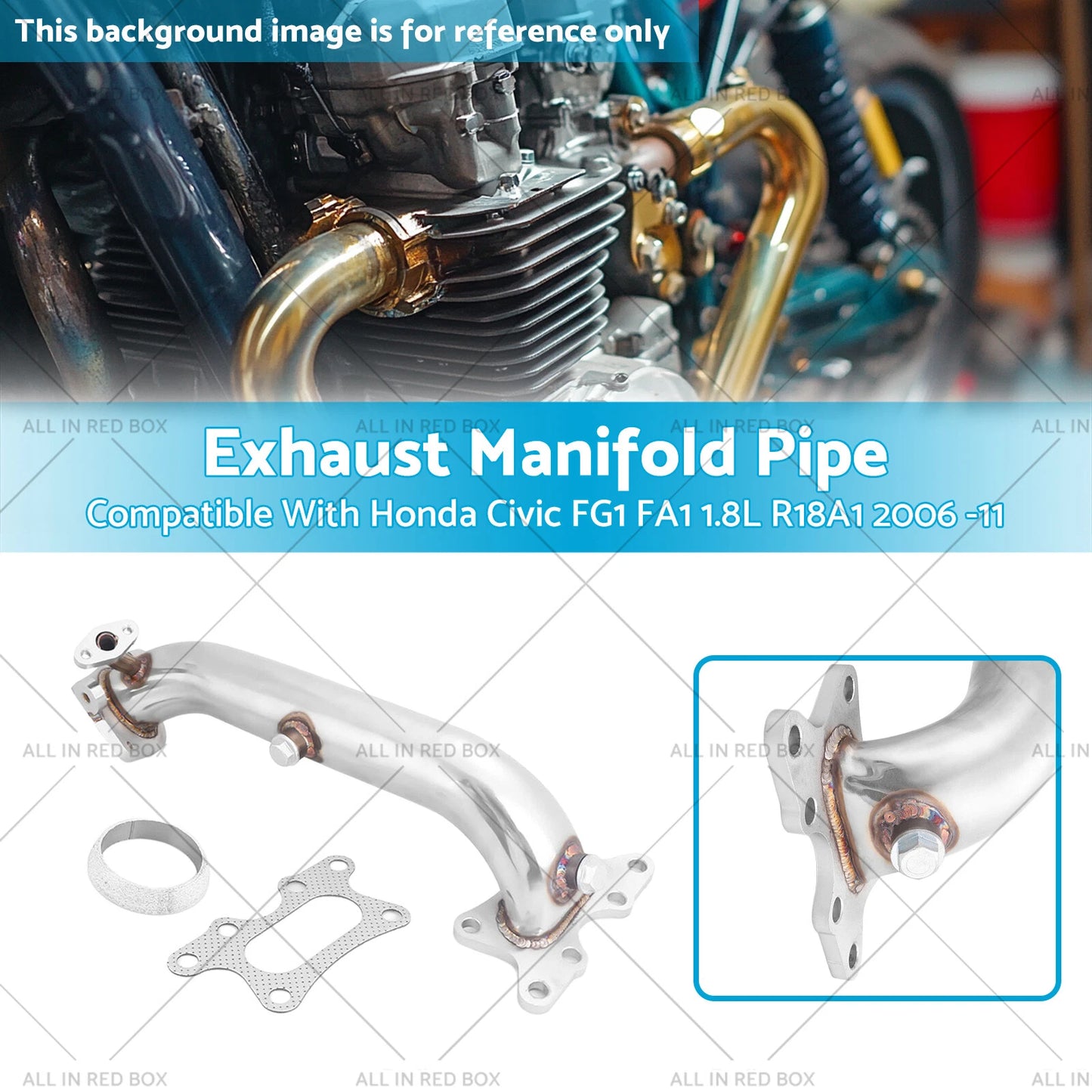 Stainless Steel Exhaust Manifold Pipe for Honda Civic 1.8L (2006-2011)