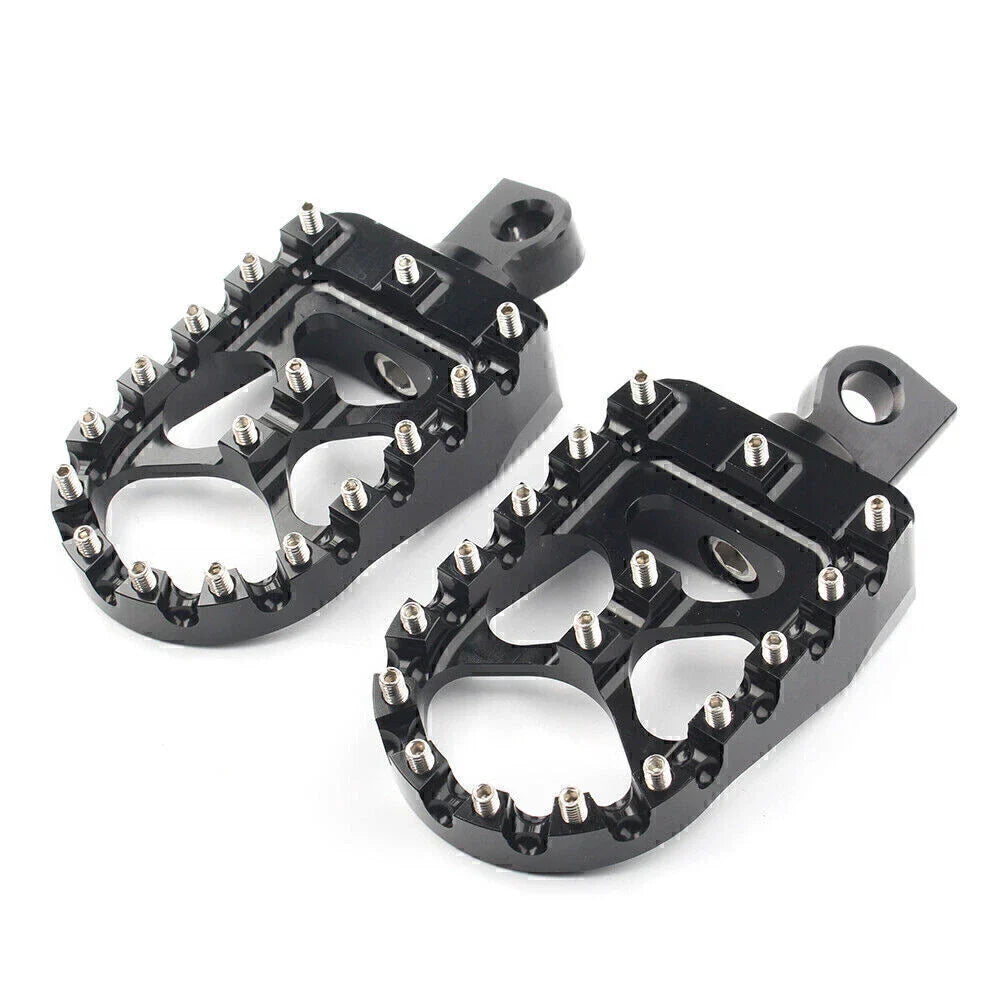 Wide Foot Pegs MX Style for Harley Dyna Sportster Iron 883 Fatboy (2004-2023)