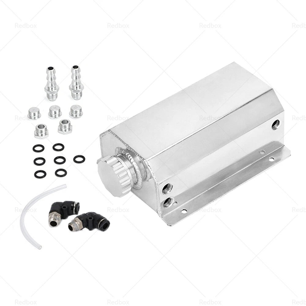2L Aluminum Coolant Radiator Overflow Tank for Universal Vehicles (N/A)