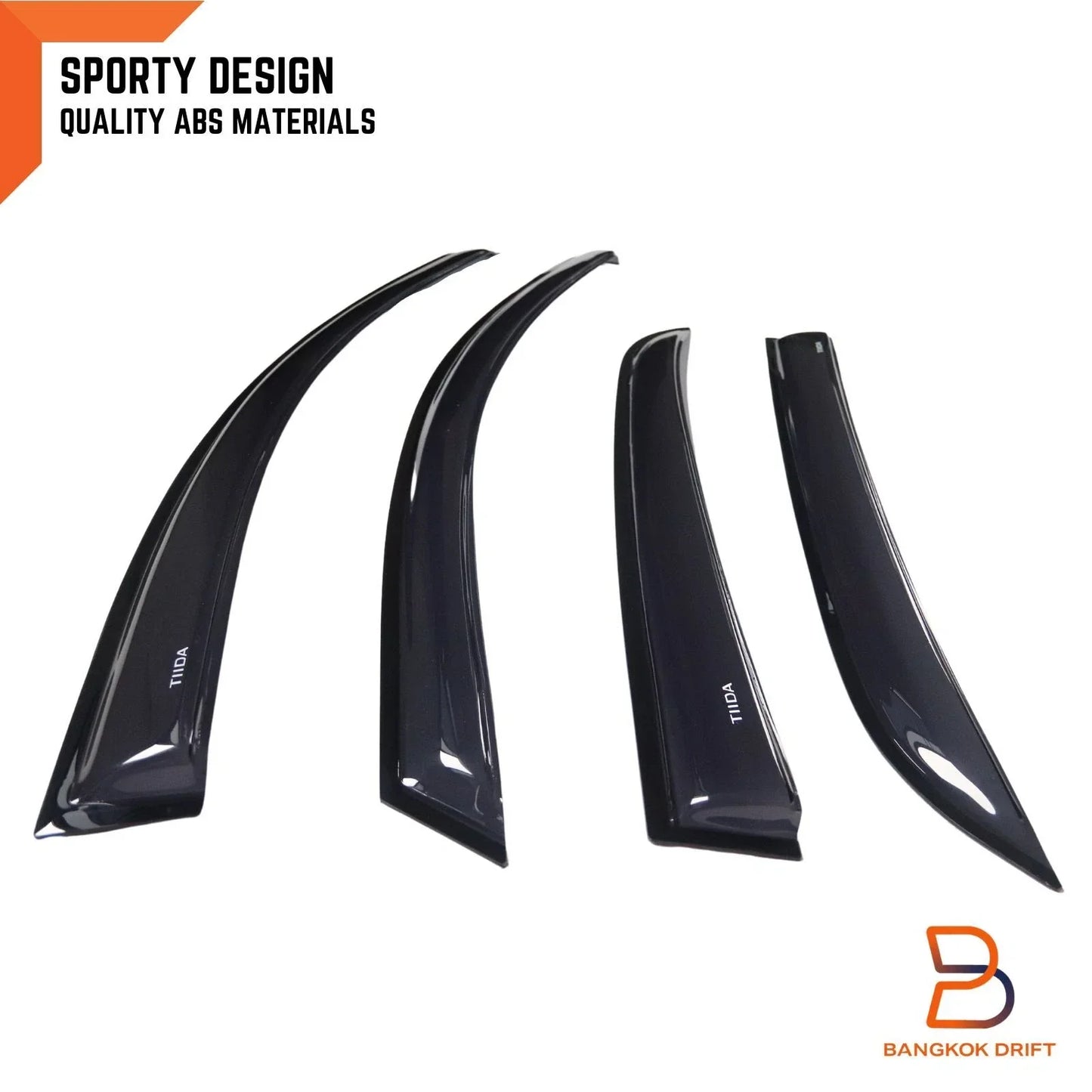 Weather Shield Window Visor Rain Guard for Nissan Tiida Sedan (2006-2011)