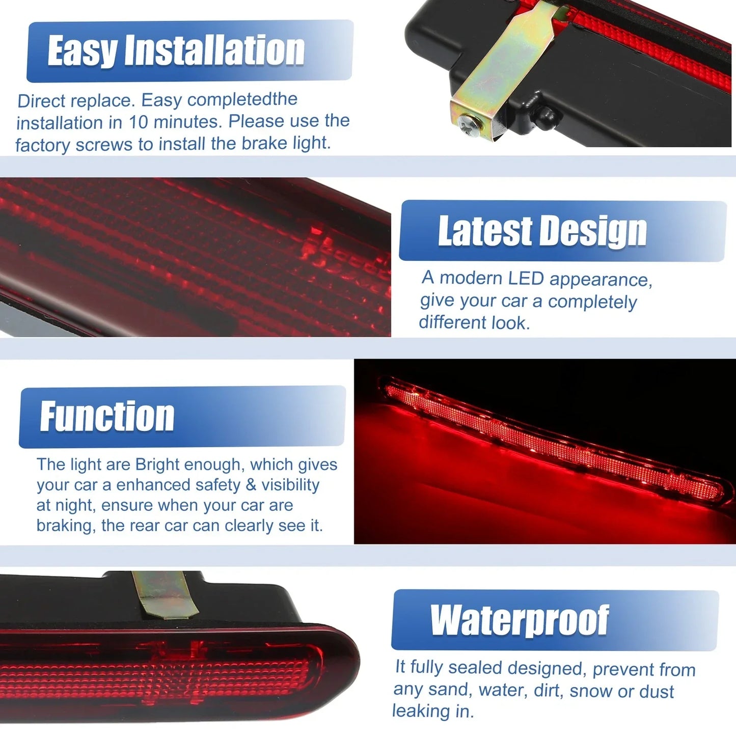 High Level Third Rear Brake Stop Light for Chevrolet Camaro (2010-2015)