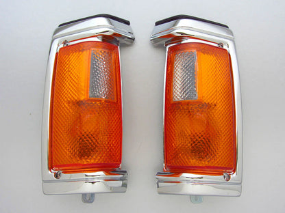 Chrome Corner Light Signal Indicators for Nissan Navara D21 (1990-1992)