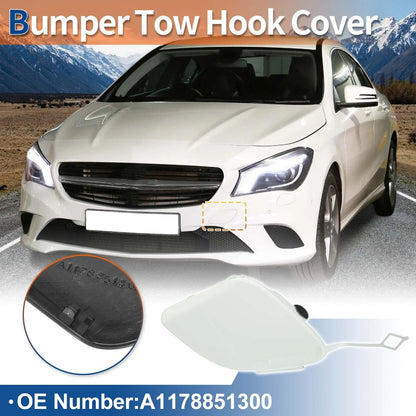 Front Bumper Tow Hook Cover for Mercedes-Benz CLA W117 (2014-2019) White