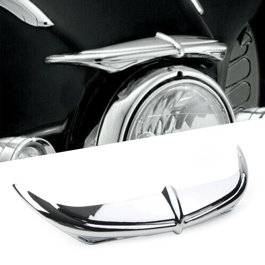 Chrome Batwing Fairing Brow Accent for Harley Touring FLHX (1996-2013)