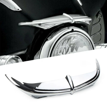 Chrome Batwing Fairing Brow Accent for Harley Touring FLHX (1996-2013)