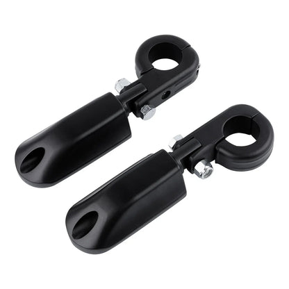 Matte Black 1.25" Highway Bar Footpegs for Harley Sportster XL 883 1200 (2004-2023)