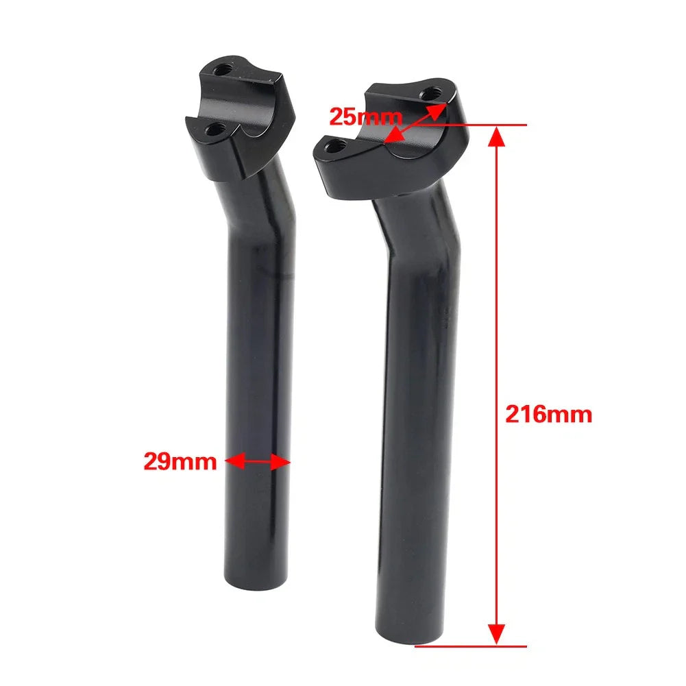 8.5" Pullback Handlebar Riser for Harley Dyna, Wide Glide, Softail (2006-2023)