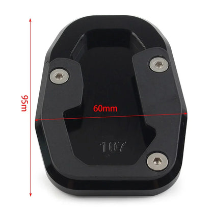 CNC Side Stand Enlarger Plate for Ducati Desert X 2022+ Aluminum Black