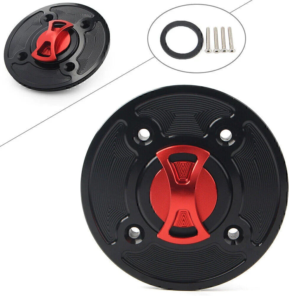 Red CNC Fuel Gas Tank Cap for Kawasaki Ninja 400 650 Z900 Versys 1000