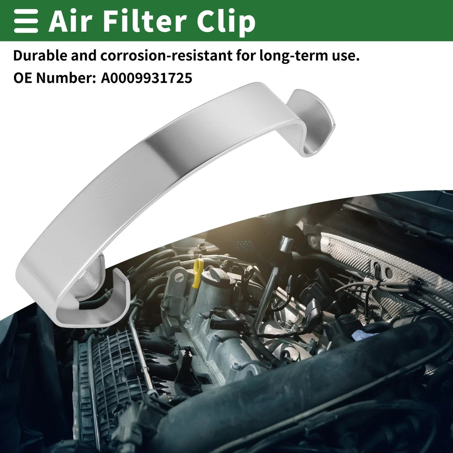 Air Filter Housing for Mercedes-Benz SL 600 (2002) - A0009931725 Silver Tone