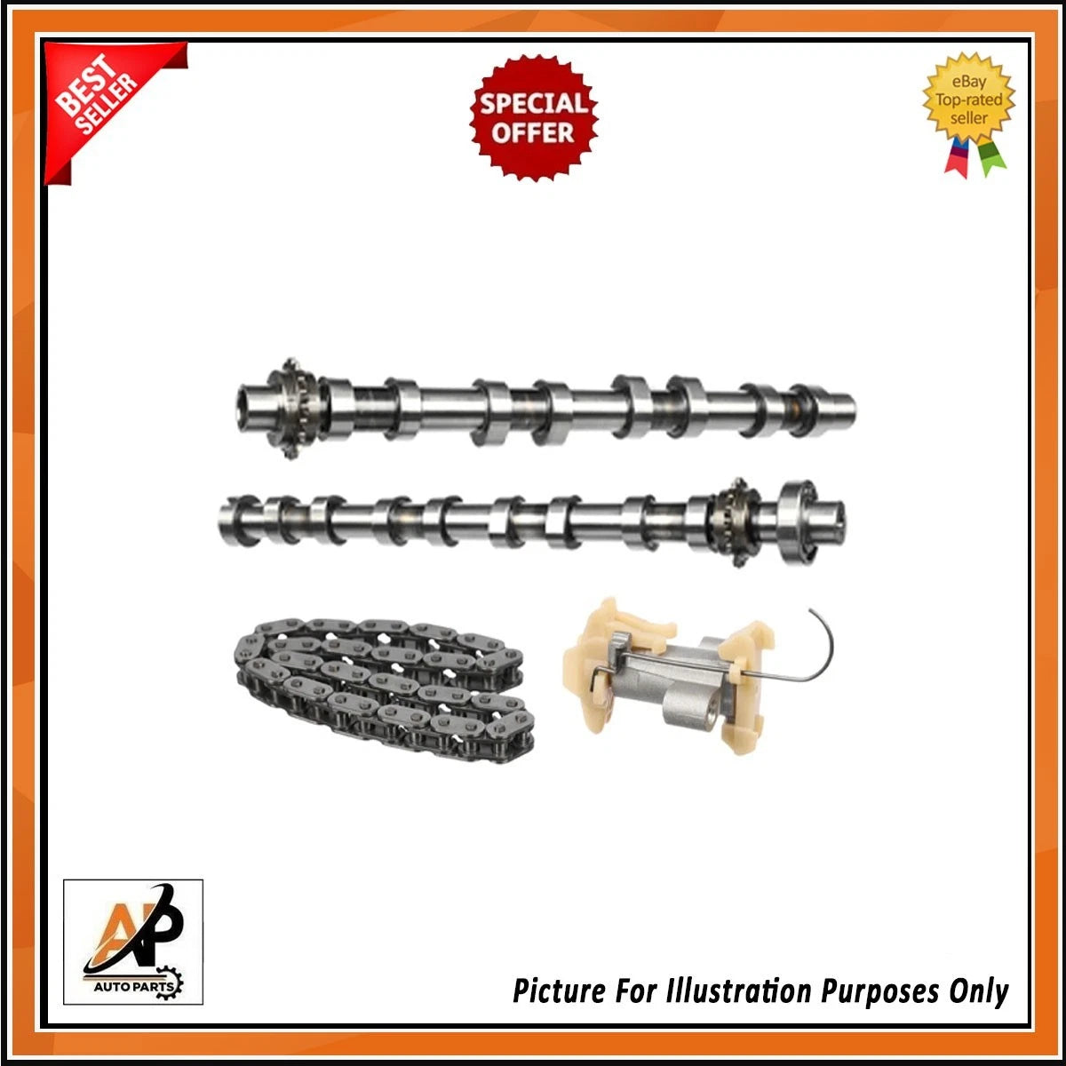 Cam Chain Kit Replacement DV5R 21 Teeth Inlet Exhaust for Peugeot Citroen (2011–2018)