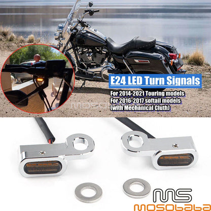 Mini LED E Mark Turn Signal Lights for Harley Softail FLS (2016-2017)