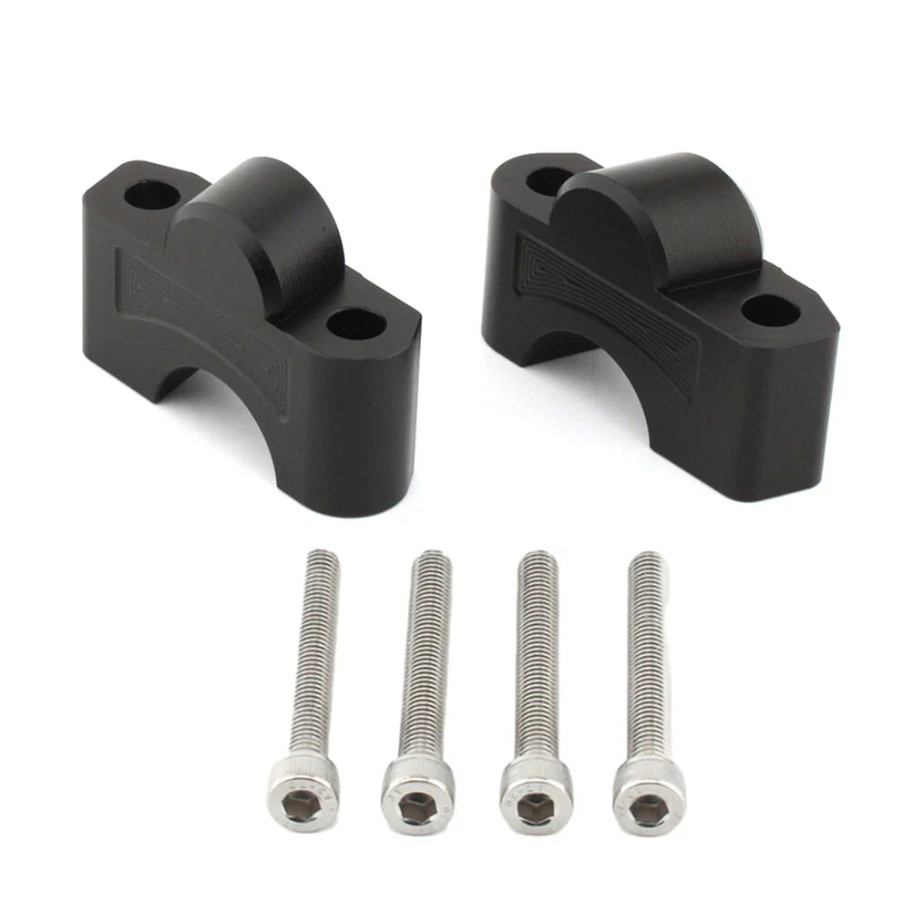 CNC Handlebar Raiser Clamp for Tiger Sport 660 (2022-2024) Black