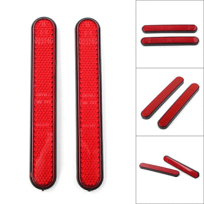 Red Rear Shock Absorber Reflector Strips for Harley Sportster 883 1200 (2004-2023)